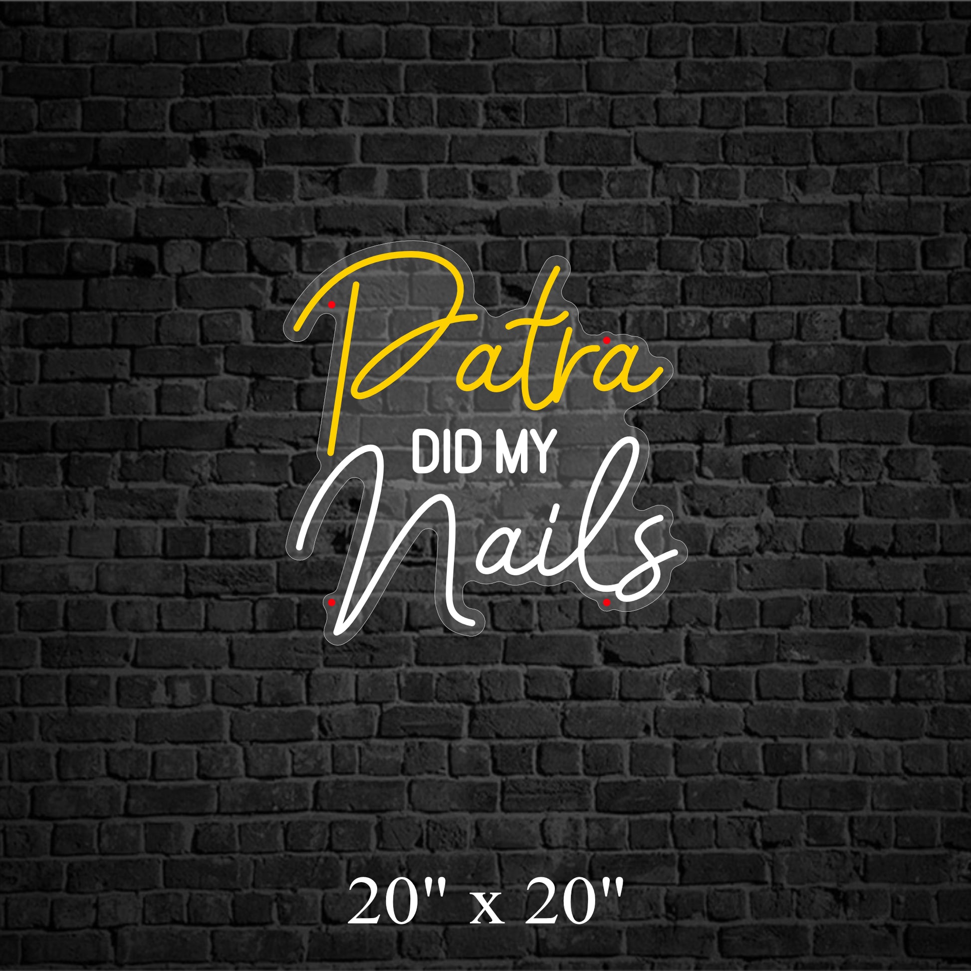 Patra Nails Custom LED Neon Sign