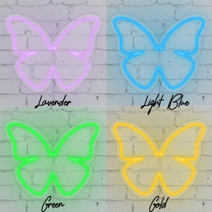 Butterfly Neon Light - Perfect neon sign Wall Decor for girls bedroom