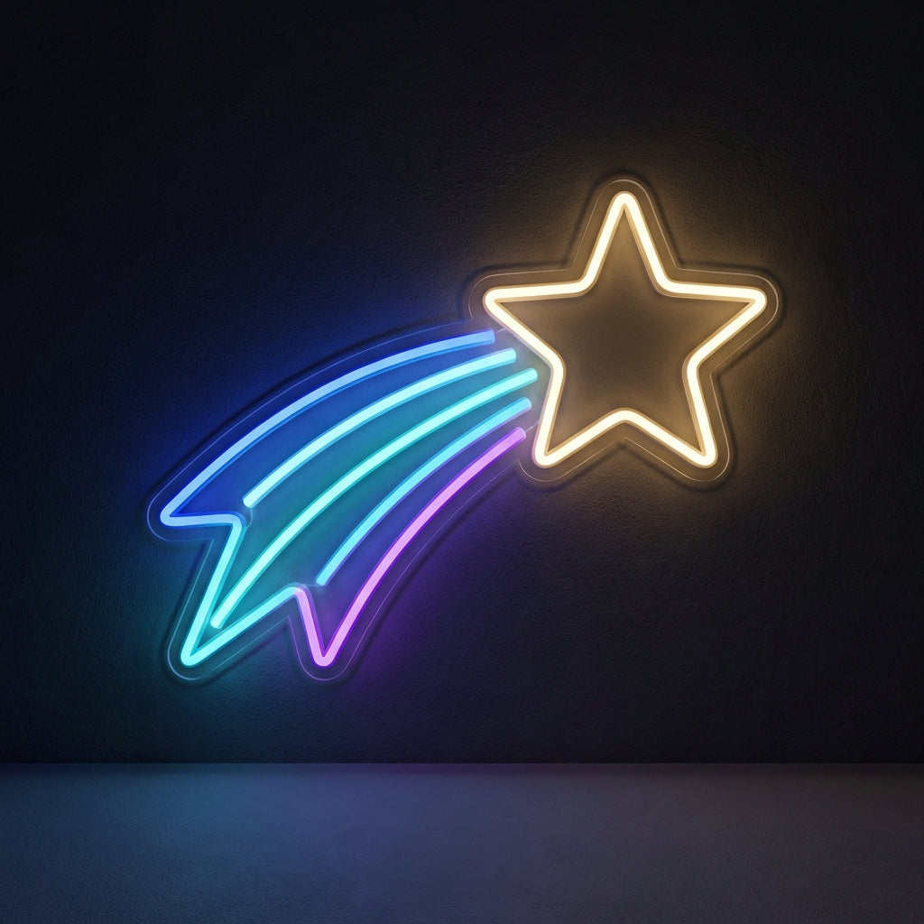 Shooting Star Trail LED Neon Sign design
