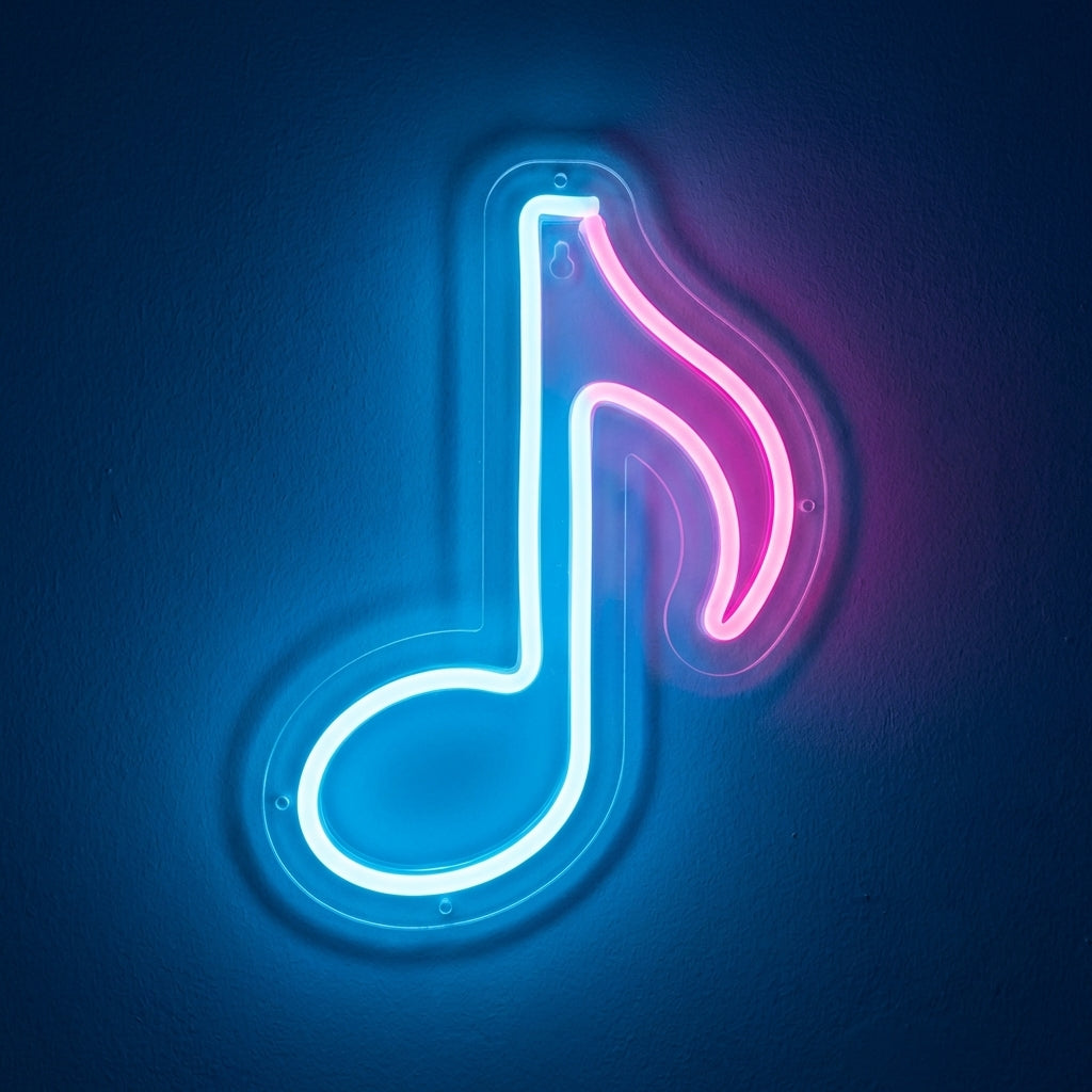 Music Note Neon Sign