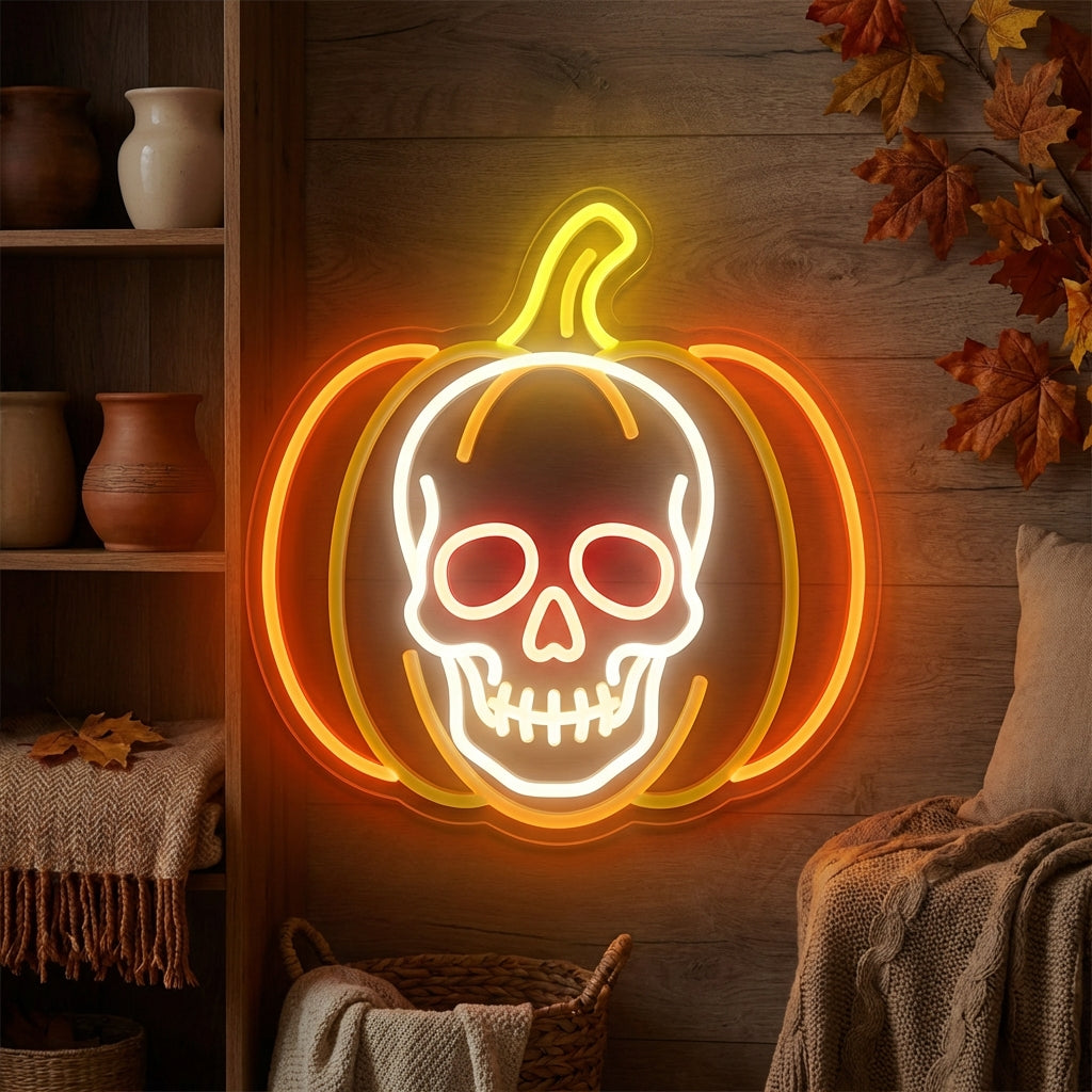 Skull Pumpkin [collection Inspiration: Home Decor] LED Neon Sign design