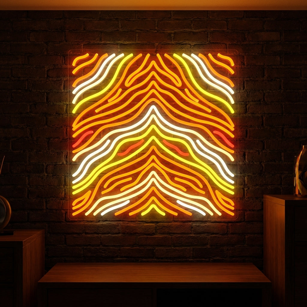 Tiger Stripe Glow LED Neon Sign design