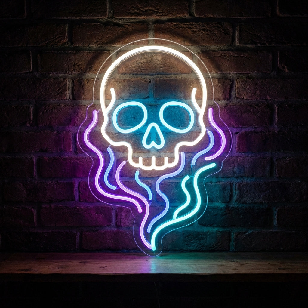 Ghost Skull LED Neon Sign design