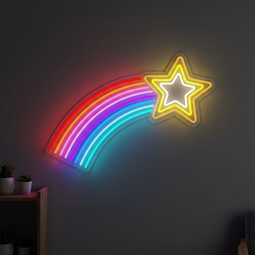 Shooting Star Trail LED Neon Sign design