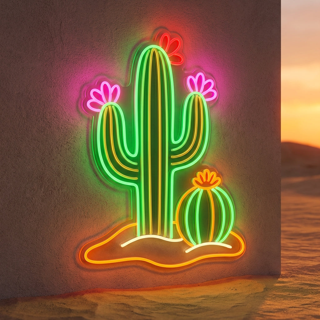 Desert Cactus LED Neon Sign design