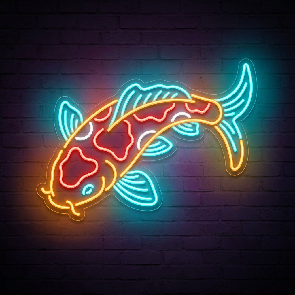 Koi Fish LED Neon Sign design