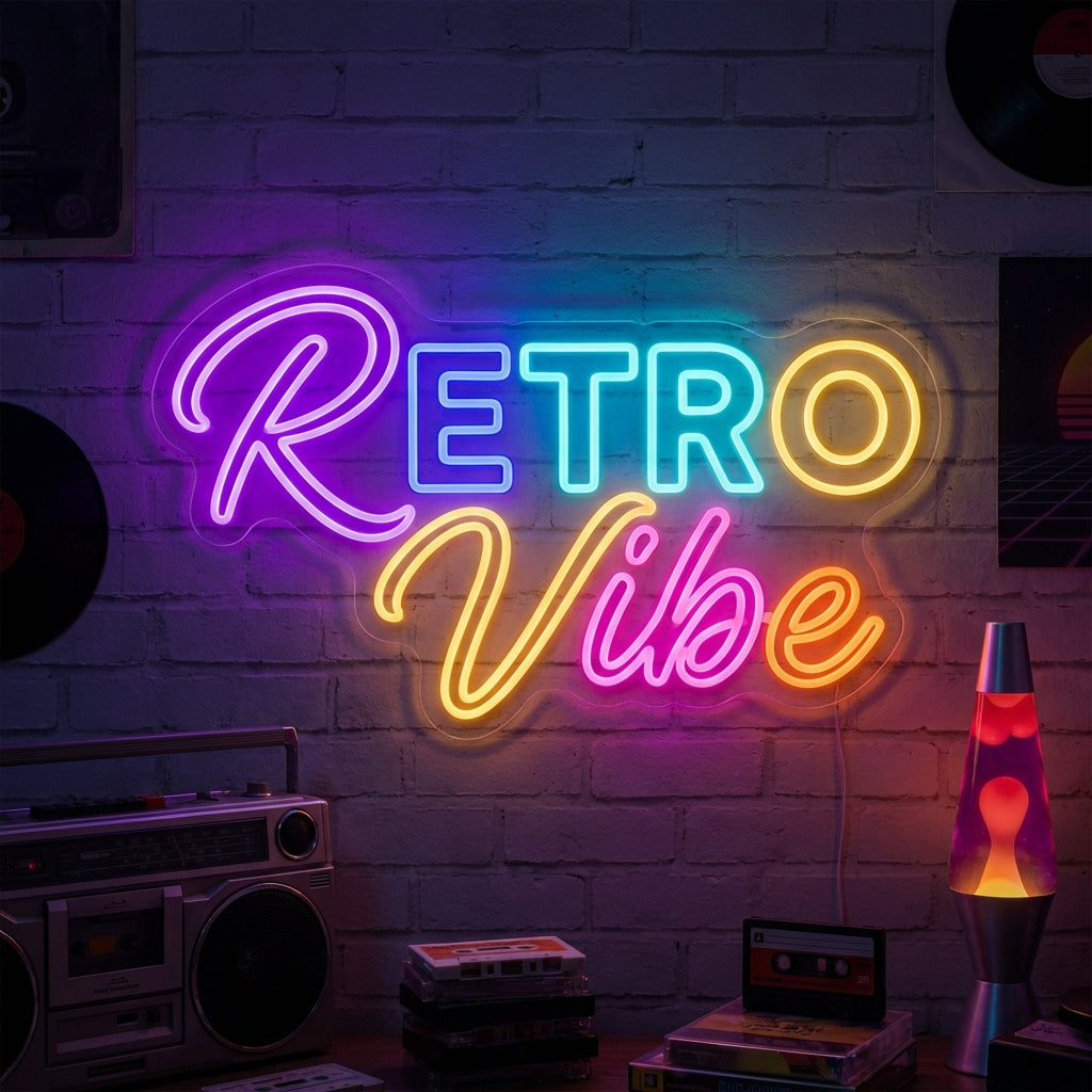 Retro Vibe LED Neon Sign design