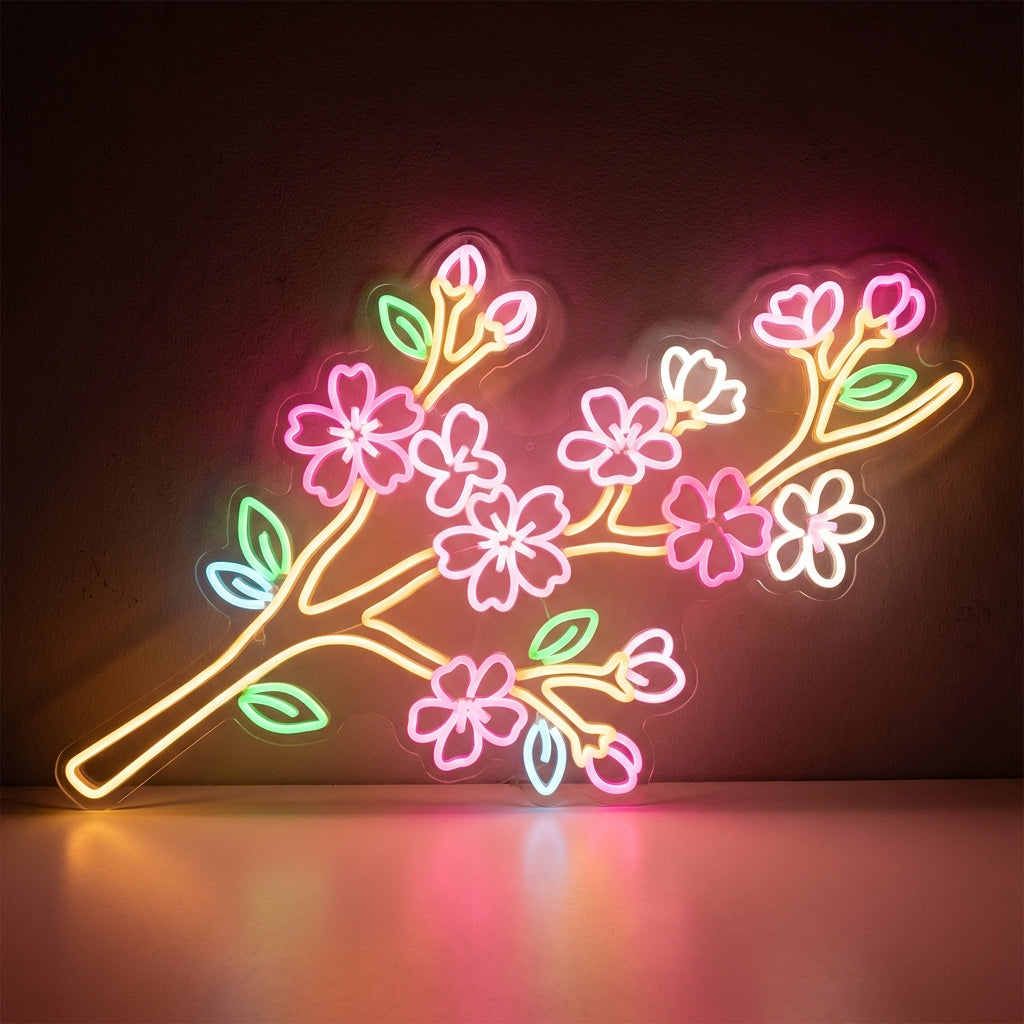 Cherry Blossom Branch LED Neon Sign design