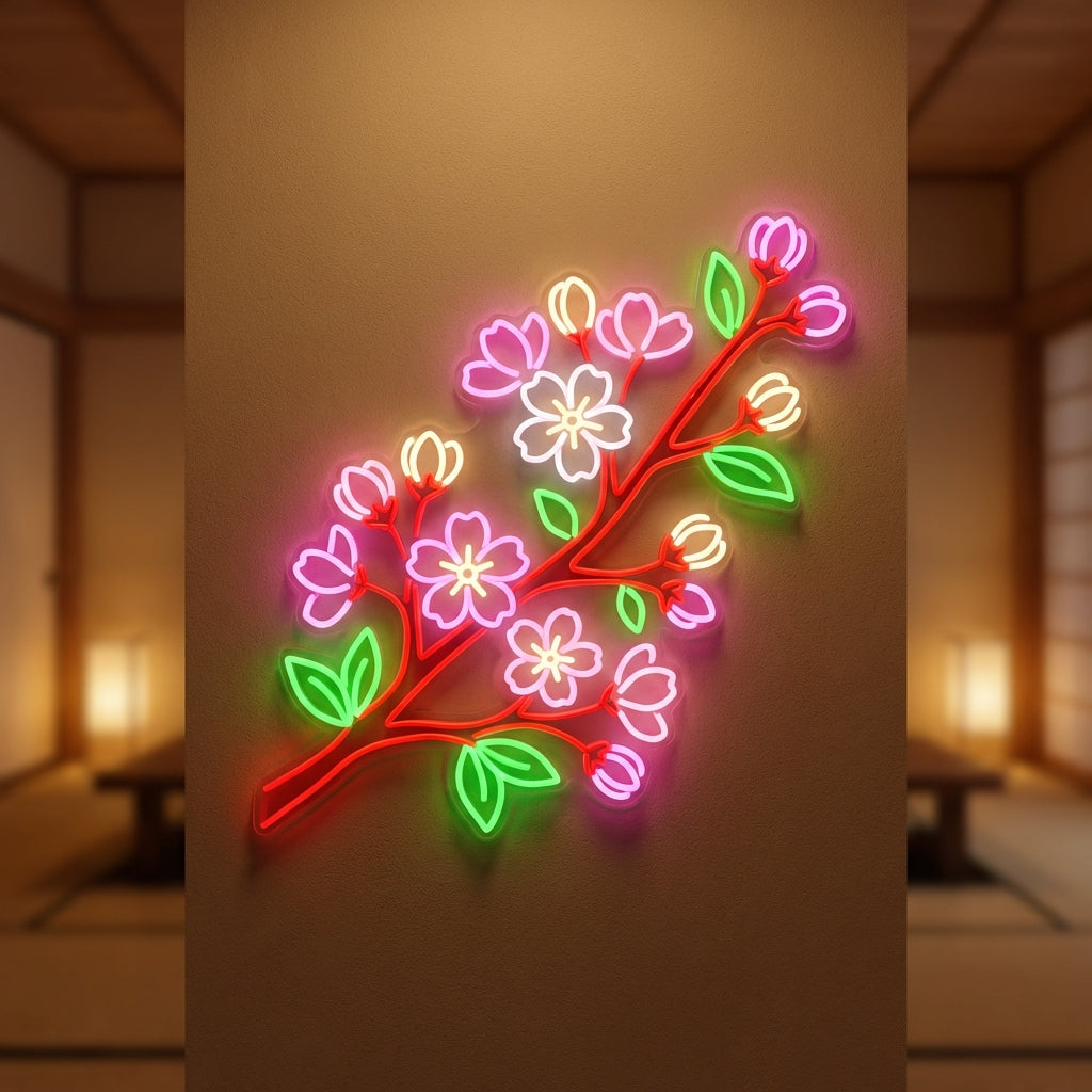 Cherry Blossom LED Neon Sign design