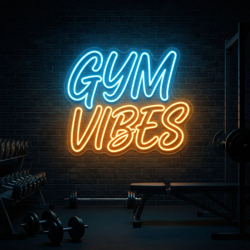 Gym Vibes LED Neon Sign design