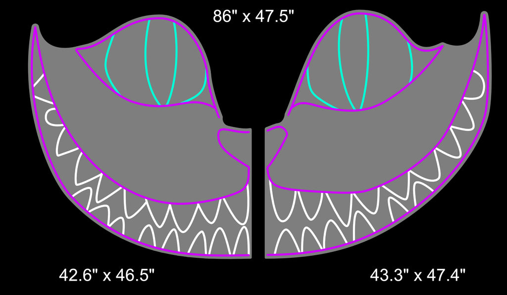 Cheshire Cat 86" Wide Neon Sign