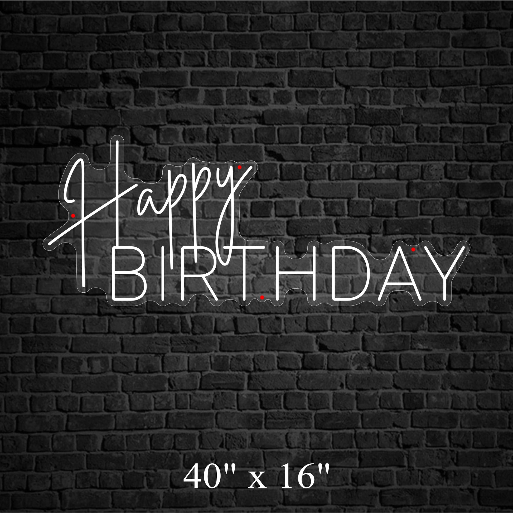 Happy Birthday Neon Sign