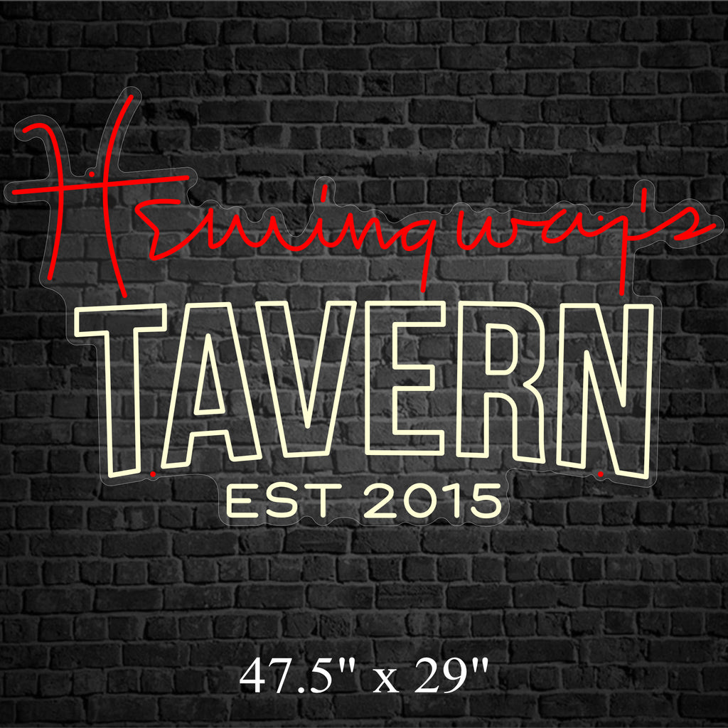 Hemingway’s Custom LED Neon Sign