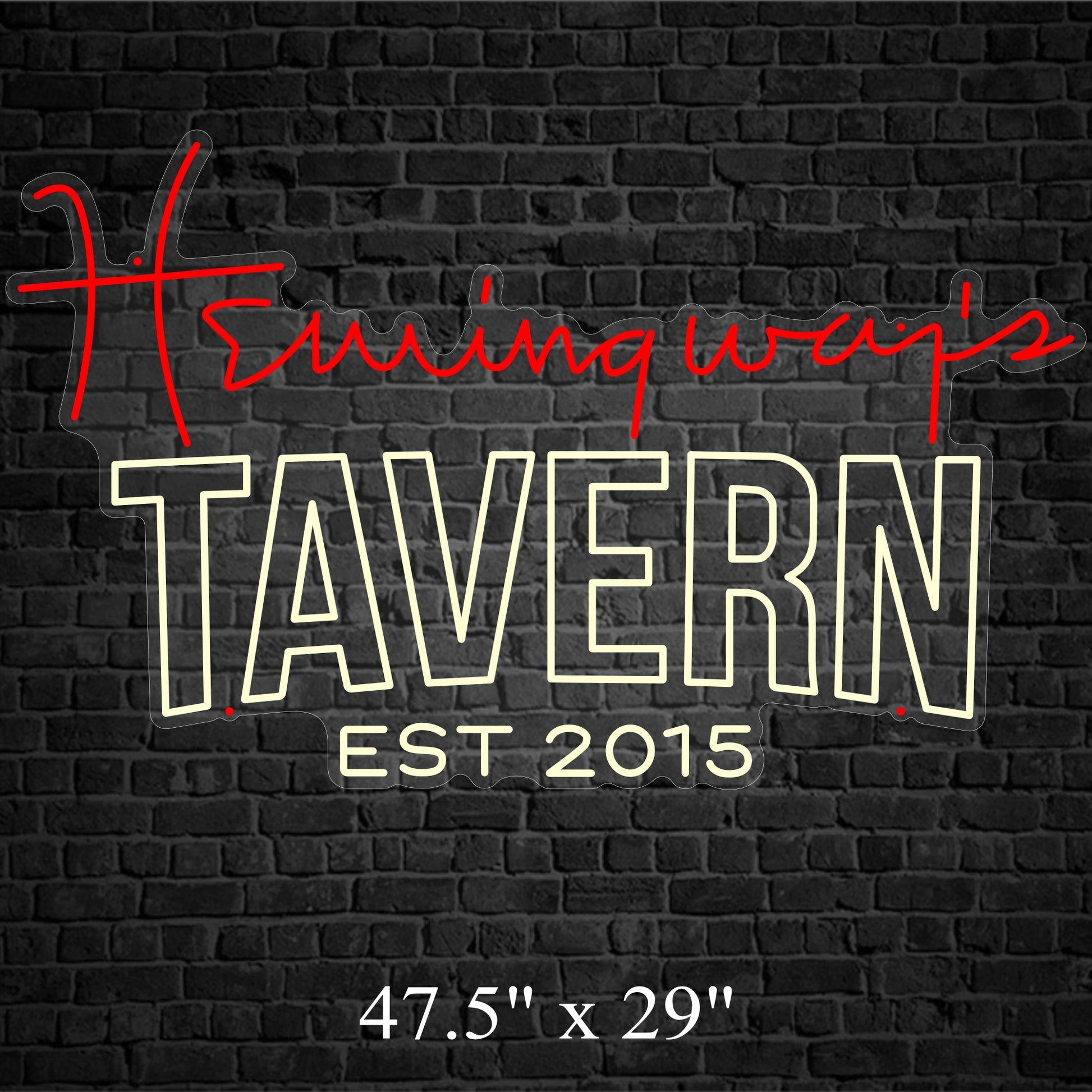 Hemingway’s Custom LED Neon Sign