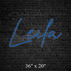 Leila Custom Neon Sign