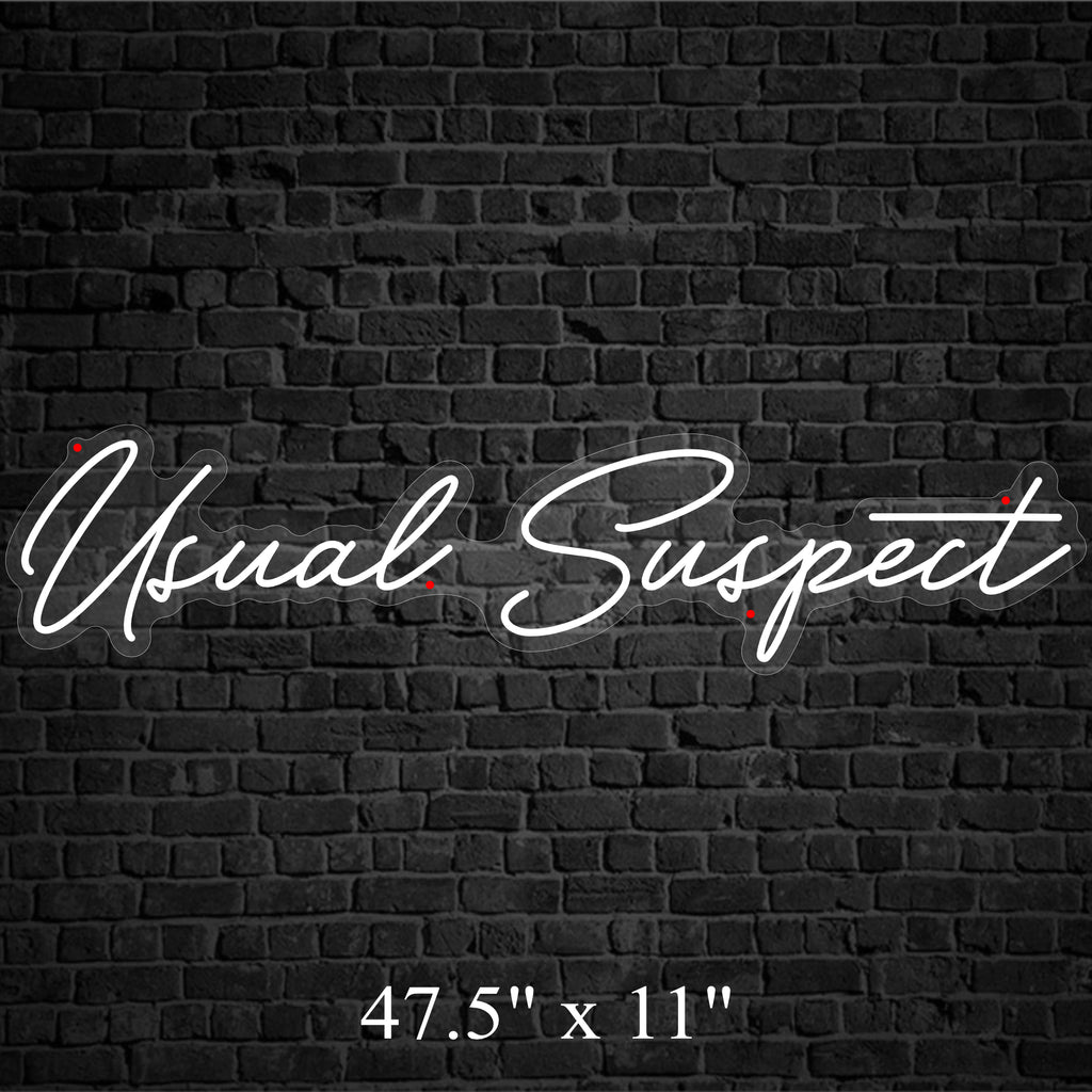 Usual Suspect Custom LED Neon Sign