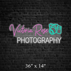 Victoria Rose Custom Neon Sign