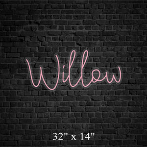 Willow Custom Neon Sign