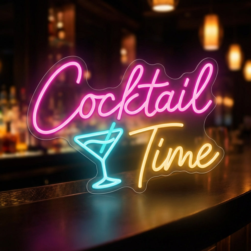 Cocktail Time LED Neon Sign design