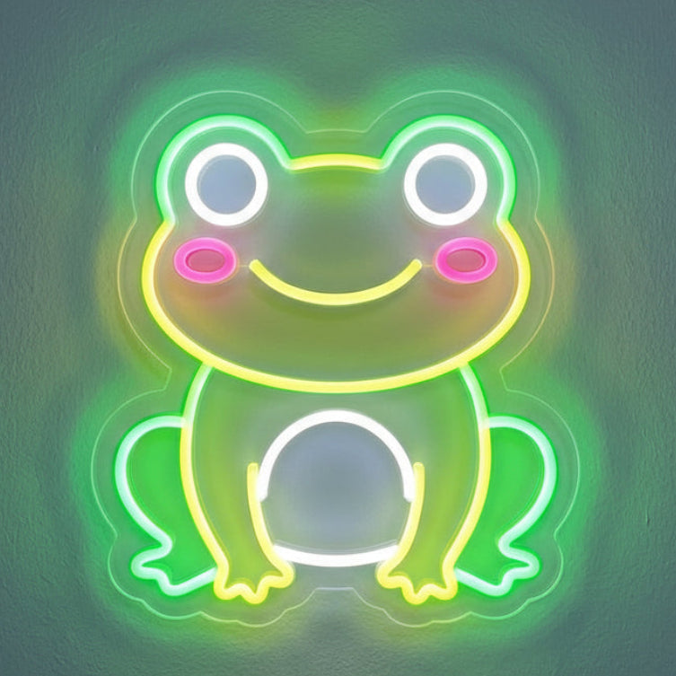 Cute Frog Neon Sign design