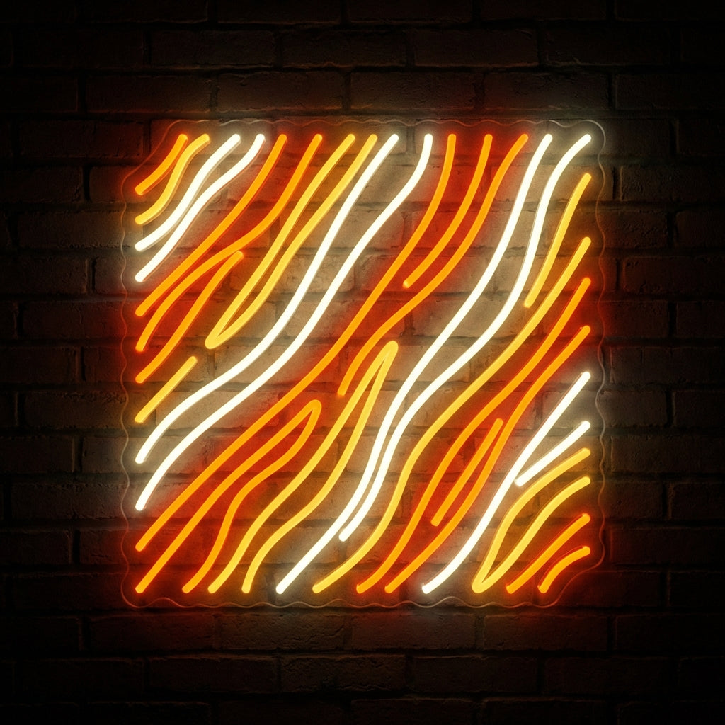Tiger Stripe Glow LED Neon Sign design