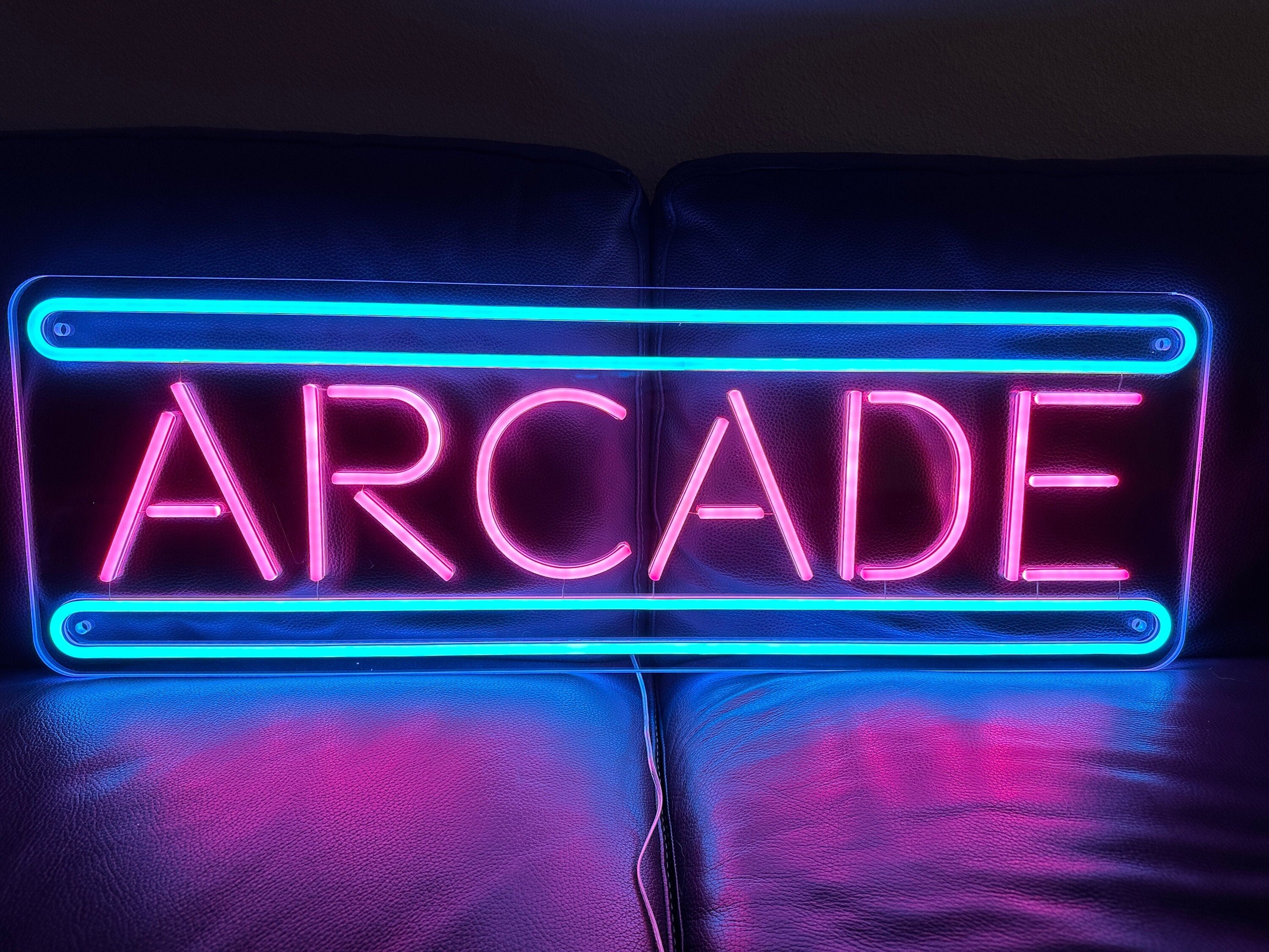 Retro Arcade Neon Sign - Custom For Your Home Arcade / Mancave LED Sign