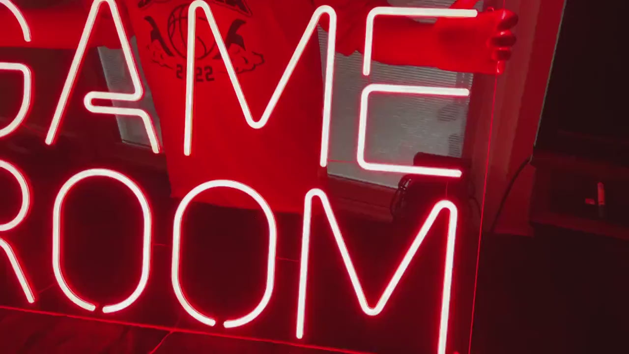 Game Room Neon Sign For Man Cave or Arcade