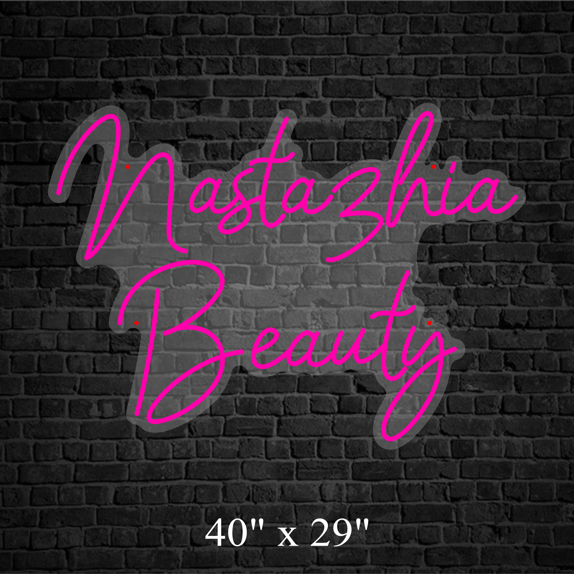 Nastazhia Beauty Custom Neon Sign