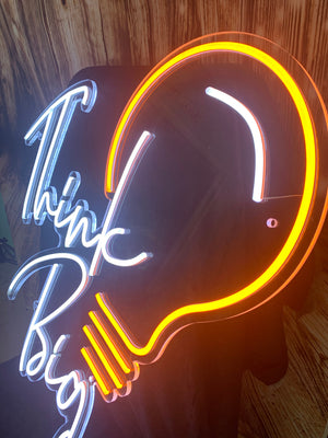 Think Big - Custom Neon Sign - Inspirational Signs - Business & Entrepreneur Neon Sign
