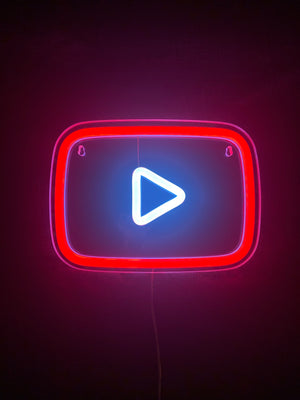 Youtube Channel Streaming - Neon Sign - Custom LED Sign - Game Room or Youtube Studio