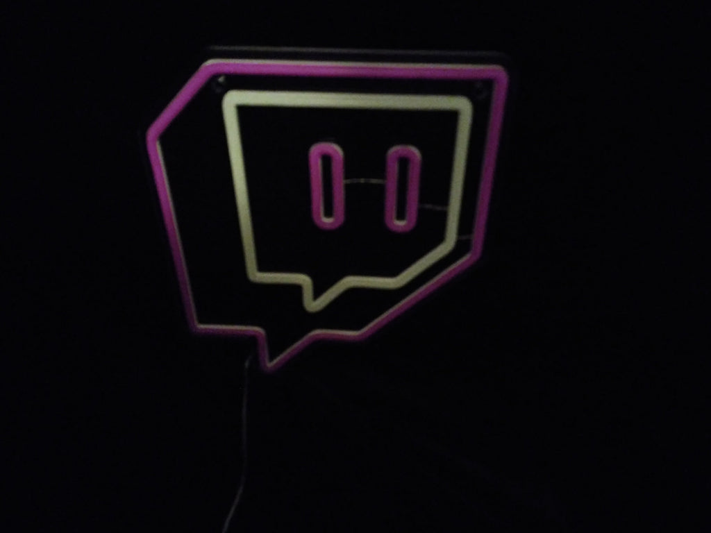 Twitch Channel Streaming - Neon Sign - Custom LED Sign - Game Room or Twitch Studio