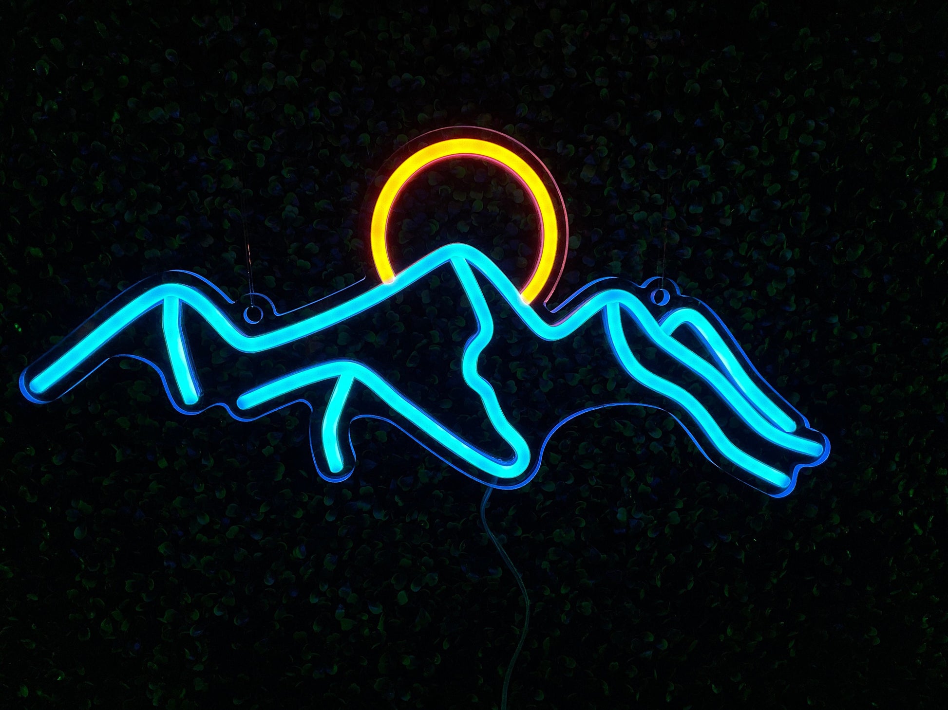 Mountains and Sun Kids Nightlight Neon Sign - Home Decor Neon Sign