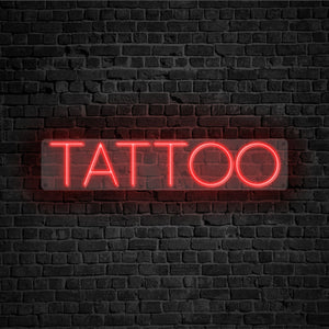 Tattoo LED Neon Sign - For Your Studio / Man-cave Sign / Wall art Decor