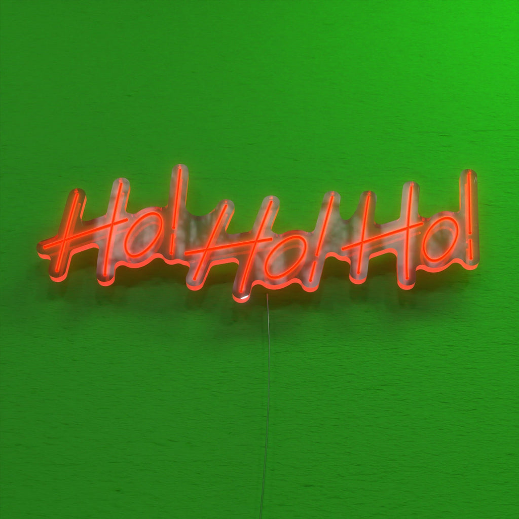 Ho! Ho! Ho! Santa Neon Sign - Christmas Neon Sign For The Holidays