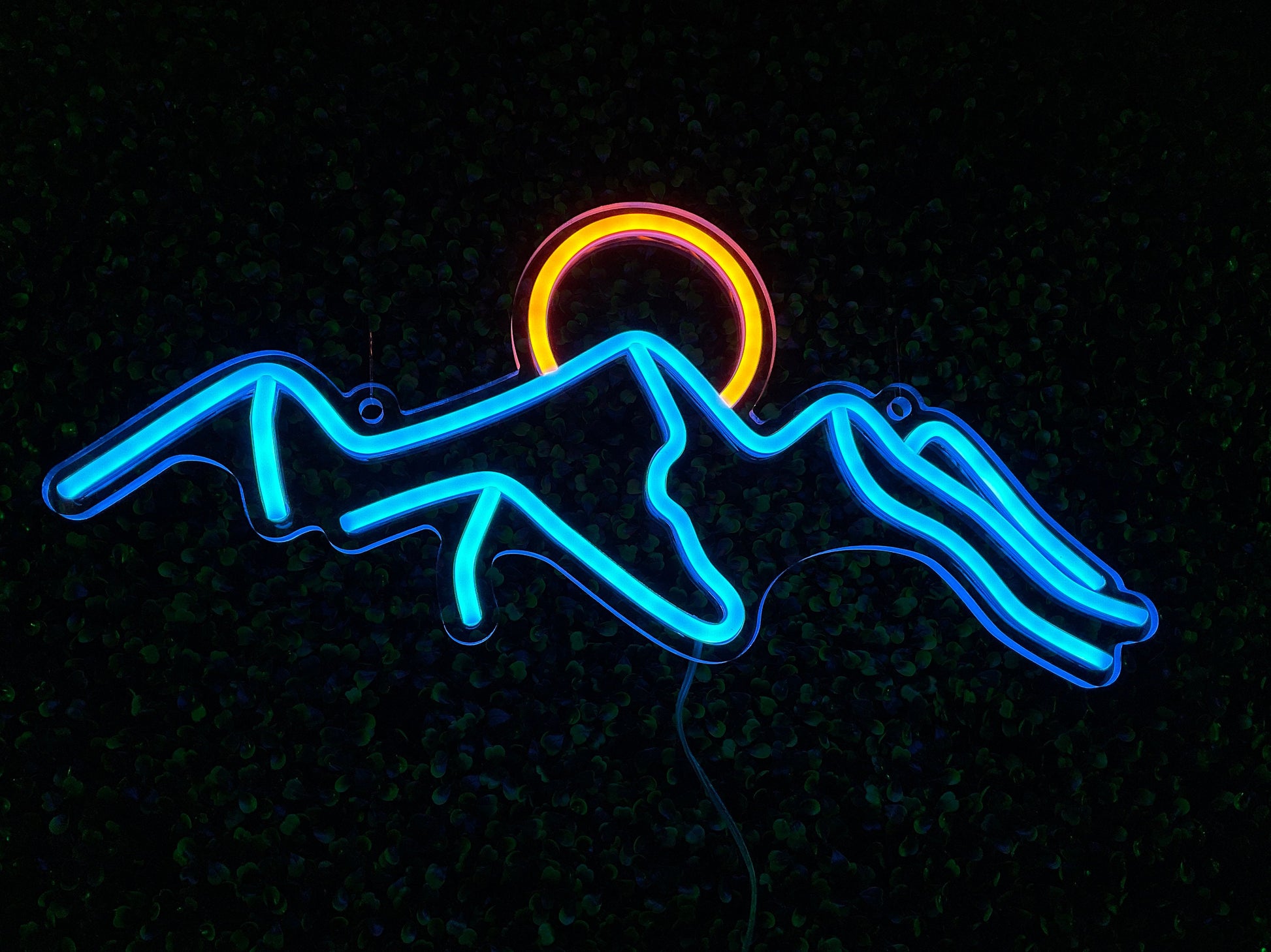 Mountains and Sun Kids Nightlight Neon Sign - Home Decor Neon Sign