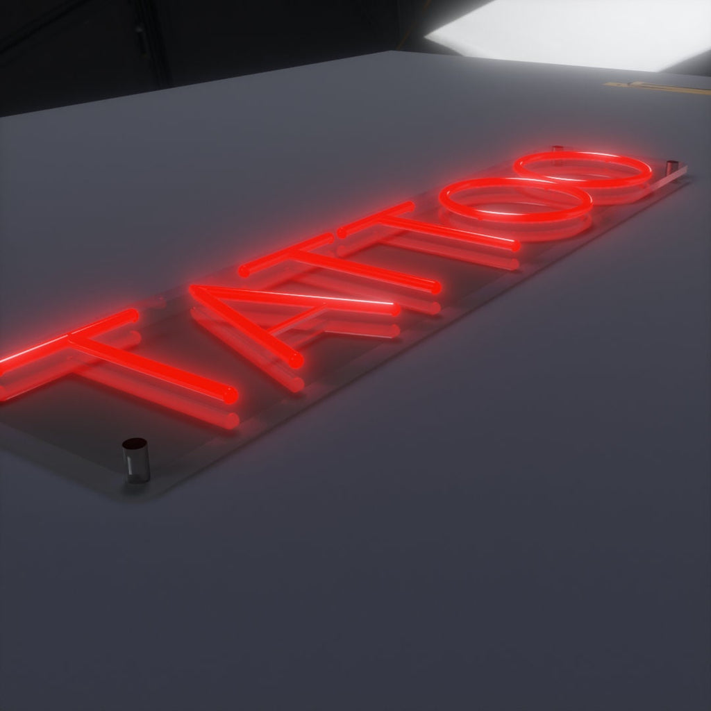Tattoo LED Neon Sign - For Your Studio / Man-cave Sign / Wall art Decor