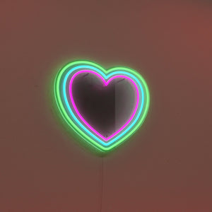 Triple Hearts Neon Sign, Custom Color Hearts for Girls Room Neon Sign, Valentines Day LED Neon Signs, Gift for Her
