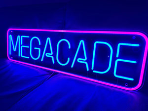 Megacade Arcade Neon Sign - Customize Your Retro Arcade / Mancave LED Sign