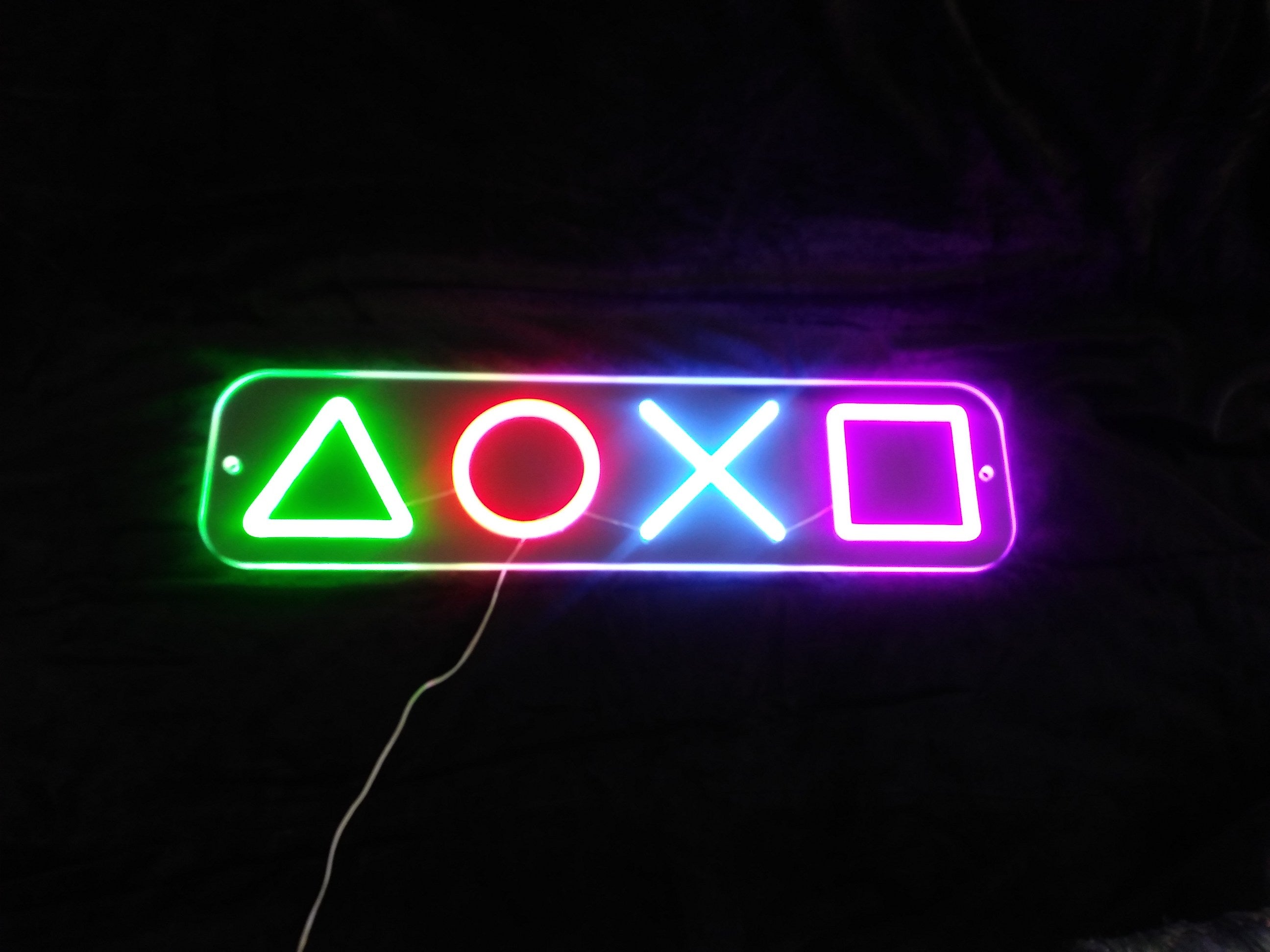 Playstation Symbols Neon Sign For Arcade - Man-Cave Custom Neon Sign NeonChili